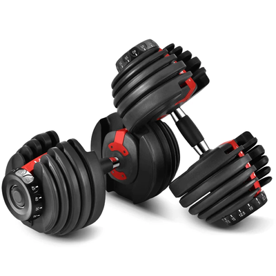 Adjustable Dumbbell Set 52.5lbs/24kg Pair