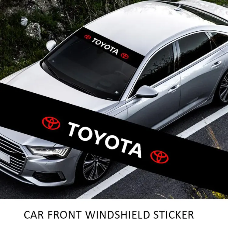 Toyota Car Logo Front Rear Windshield Sticker