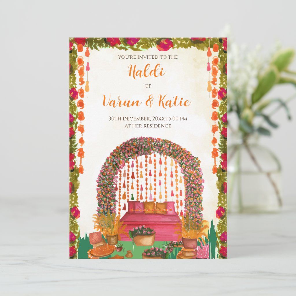 Haldi Ceremony Card