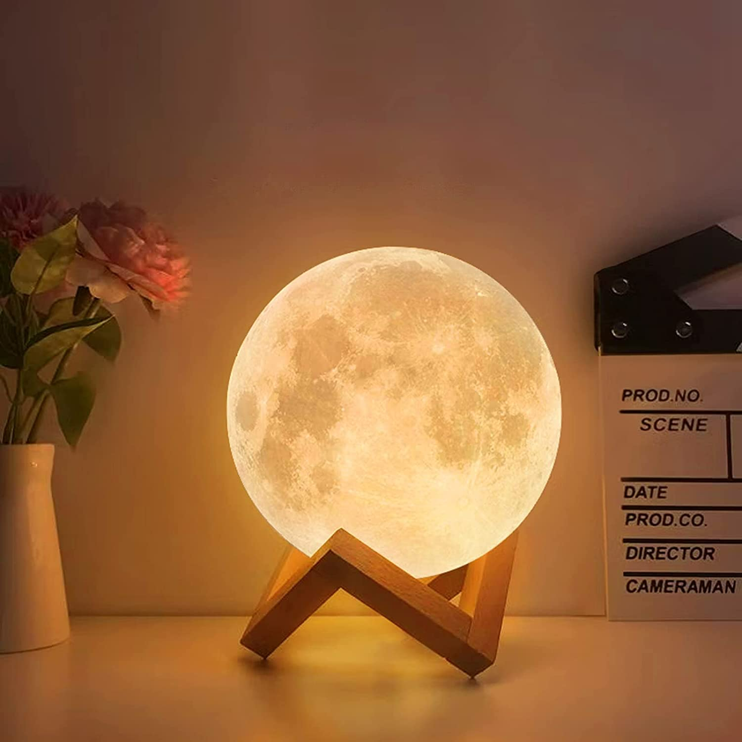 3D Moon Lamp 16 Colors