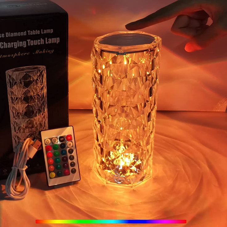 Rose Diamond Table Lamp RGB